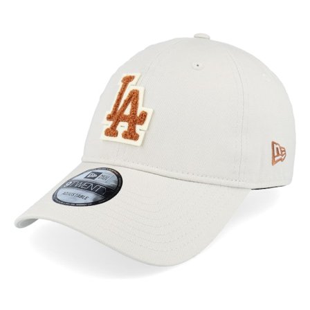 New Era - MLB Beige unconstructed Casquette - Los Angeles Dodgers Boucle 9TWENTY Stone Dad Cap @ Hatstore