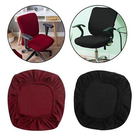 2 kpl Toimistotuolin Päällinen - Universaali Venyvä Työpöydän Tuolin Päällinen Irrotettava Tuolin Päällinen Pölynkestävä Tietokoneen Tuolin Päällinen 