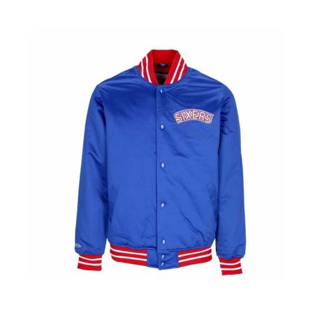 Mitchell & Ness, Bomber Jackets Blauw, Heren, Maat:L