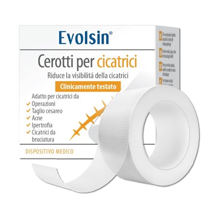 Evolsin Cerotto Trasparente per Cicatrici Di Ogni Tipo 2 Metri