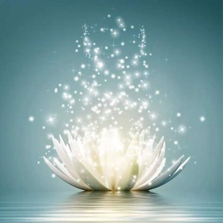 (40x30cm)DIY 5D#1 Diamantmalerisett Komplett, Lotus Diamantmaleri Korssting Broderi Diamant