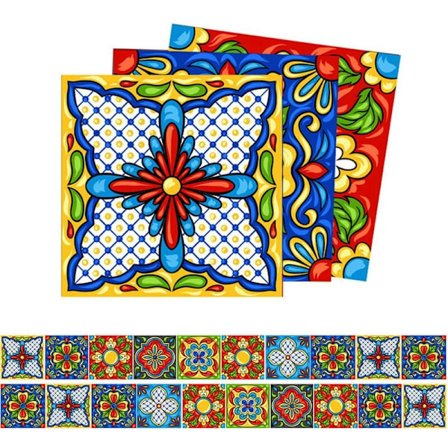 Flise klistermærker køkken backsplash 3D selvklæbende mosaik værelse skræl og klæb -10X10Cm