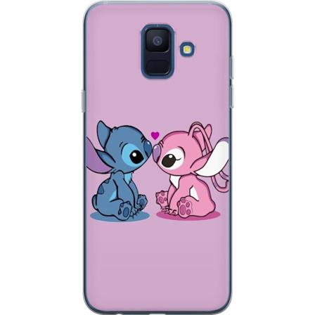 Samsung Galaxy A6 (2018) Gjennomsiktig deksel lilo & stitch 20
