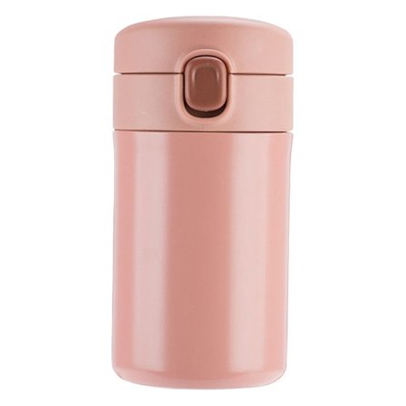 Mini termosflaska med piplock, isolerad, rosa KLB