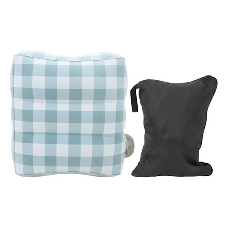 Oppustelig Fodstøttepude Justerbar 3 Lag Rejse Fly Fodstøtte til Børn Voksne Flyrejse