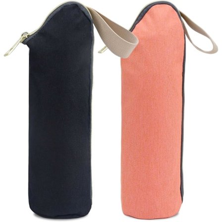 Køletaske til sutteflasker, 2 stk. isoleret taske til mælkeflasker, sutteflaske taske med lynlås, egnet til opbevaring af brystmælk, sutteflasker, 