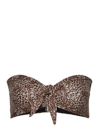 Tropez Top Swimwear Bikinis Bikini Tops Bandeau Bikinitops Ruskea Faithfull The Brand