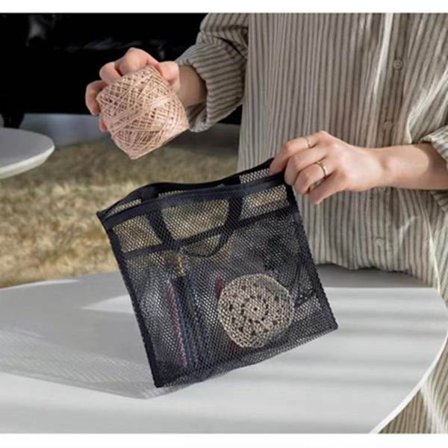 Mesh Duschväska Toalettväska SVART svart