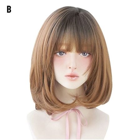 Kort hår full parykk B B