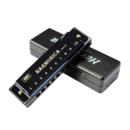 Munnspill - 10 Hull - C-dur Svart