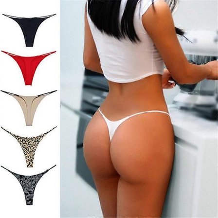 G-String stringit naisille, puuvillaiset pikkuhousut, joustavat T-back tangat, matala vyötärö, seksikkäät alusvaatteet S-3XL-Perfet