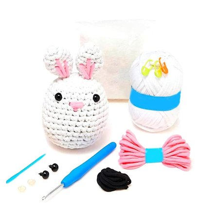 Virka kit för nybörjare, nybörjare virka kit med verktyg för mors dag gåvor till mamma Diy hantverksmaterial