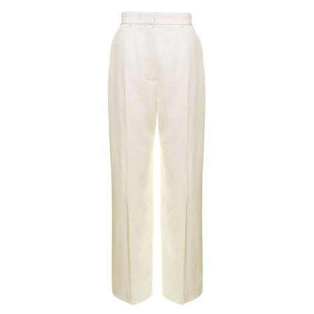 Casablanca, Wide Trousers Wit, Dames, Maat:S