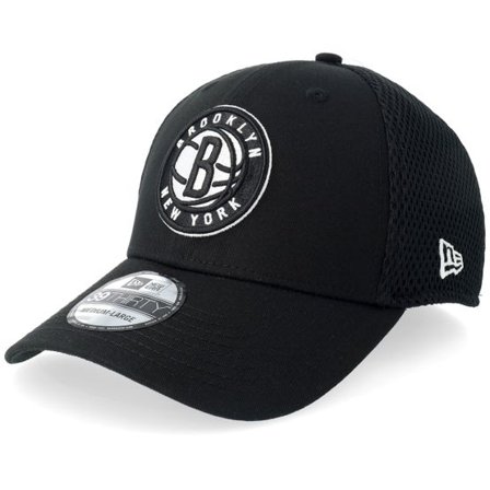 New Era - NBA Svart flexfit Keps - "Hatstore Exclusive x Brooklyn Nets 39THIRTY Black Mesh Flexfit " @ Hatstore