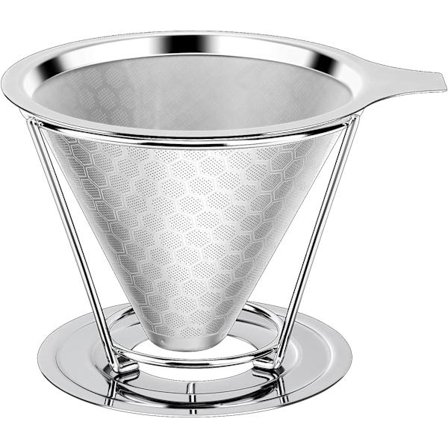 Genanvendelige Kaffefiltre, Permanent Filter i Rustfrit Stål -