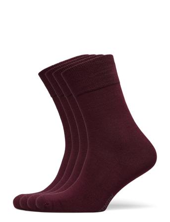Bamboo Crew Sock 4-Pack Underwear Socks Regular Socks Brun Amanda Christensen