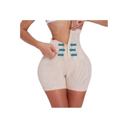 Dame Plus Size Shapewear Talje-Cincher Korset Butt Lifter Mavekontrol Talje Træner Kropsformer Undertøj 2XL