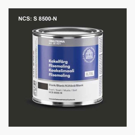 Biltema - Flisemaling sort 0 75 liter