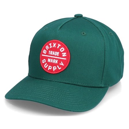 Brixton - Groen snapback Cap - Hatstore Exclusive x Oath Dark Green Curved Snapback @ Hatstore