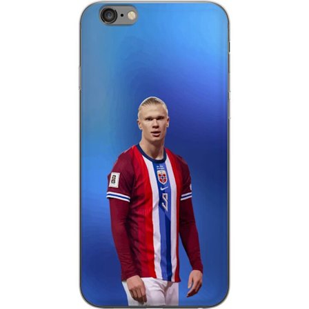 Kompatibelt Mobildeksel til Apple Apple iPhone 6 Plus Erling Haaland Manchester City Norge fotball angriper toppspiller utrolig målproduksjon kraftig