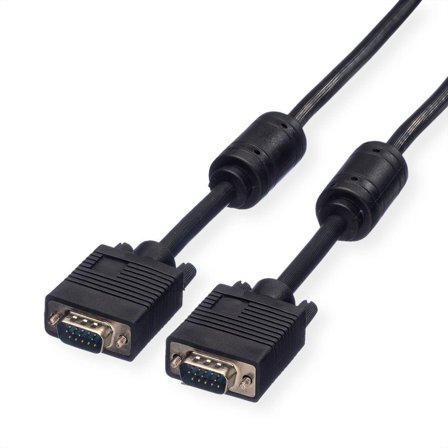 ROLINE HQ VGA Cable + Ferrite, HD15,