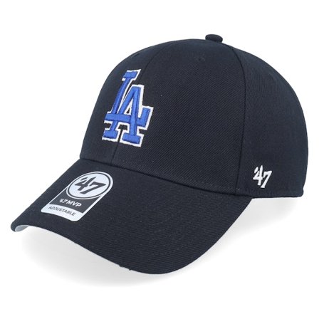 47 Brand - MLB Noir adjustable Casquette - Los Angeles Dodgers Mvp Black/Blue Adjustable @ Hatstore