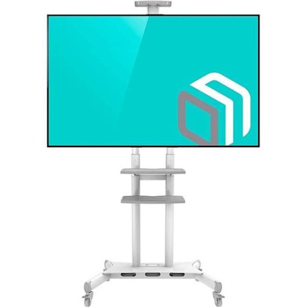 ONKRON TS1881 Stöd TV på hjul för TV-apparater från 55 till 80 tum Vit