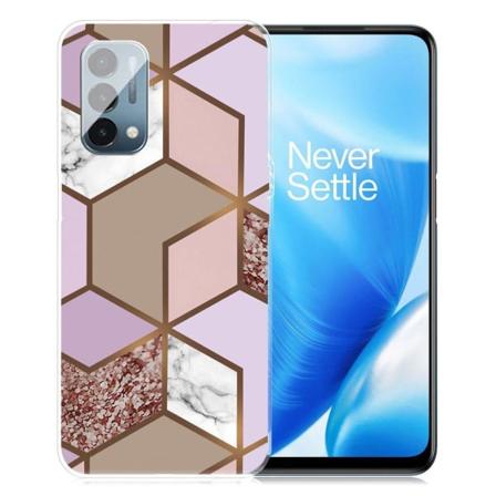 Marble OnePlus Nord N200 5G Suojakotelo - Golden Lush Tile Multicolor