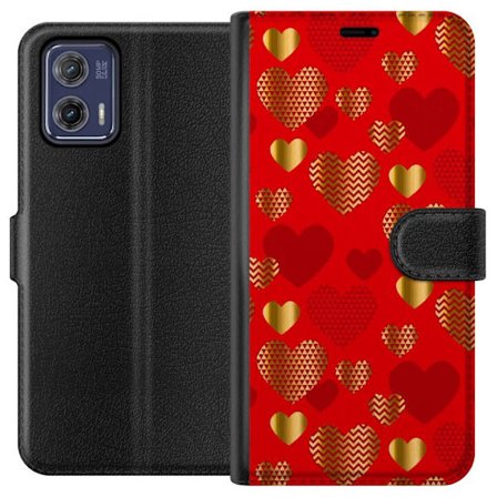 Yhteensopiva Lompakkokotelo Motorola Motorola Moto G73 GoldenHearts