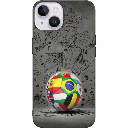 Apple Iphone 14 Svart Skal Fotboll Världen