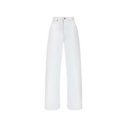 Golden Goose, Straight Jeans Wit, Dames, Maat:W26