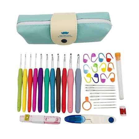 Strikkeverktøysett, 35 deler