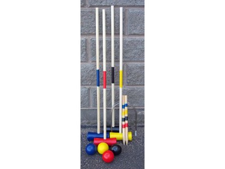 Krocketset trä, 4 spelare - Lyreco - Skola och förskola - Idrott, hälsa och rörelse - Spel och aktiviteter
