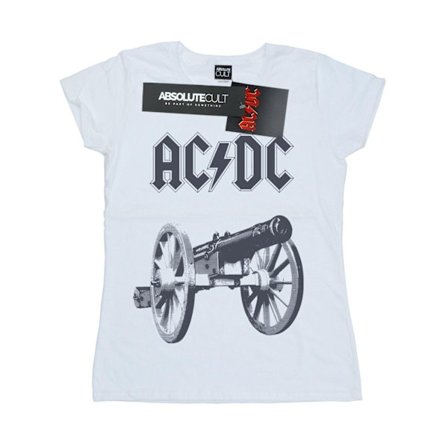 AC/DC Dam/Dam AC/DC Womens/Ladies For Those About To Rock Bomull T-shirt XXL