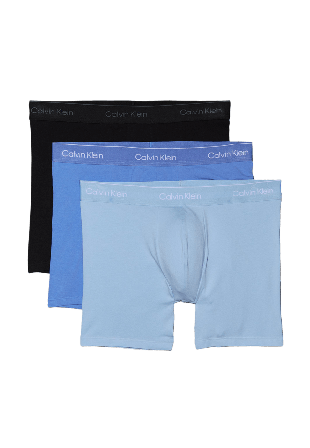 Calvin Klein Boxer Brief 3-Pack Kalsonger Herr Blå L
