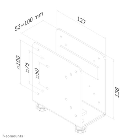 Neomounts by Newstar Thin client houder 2x VESA
