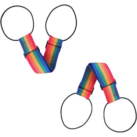 2 stk. Elastisk Fastgørelsesbælte til Bagage, Rejsebælte til Bagage, Kuffertbælter Bagagerem farve