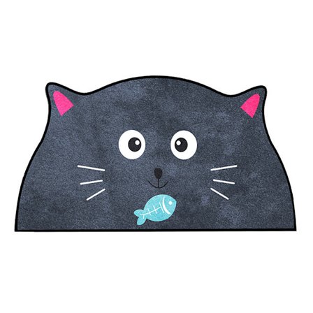 Kattegulvmåtte, tegnet dørmåtte Vaskbar tegnet måtte Skridsikker Lille Hamster Lille Hamster