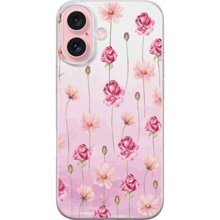 Kompatibelt Mobildeksel til Apple iPhone 16 Rose Petal Whisper