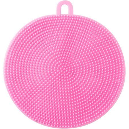 Silikonskrubb borste frukt grönsak diskmaskin diskmaskin bestick rengöringsborstar svamp rengöringsdynor verktyg kök tillbehör (färg :