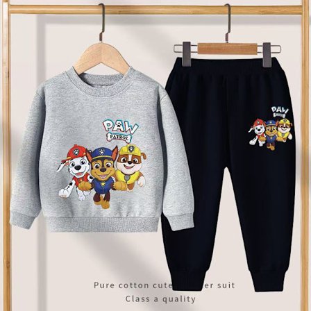 Paw Patrol Børnetøjssæt – Rundhalset Sweatshirt & Bukser Sæt, Afslappet Forår/Efterår Træningsdragt