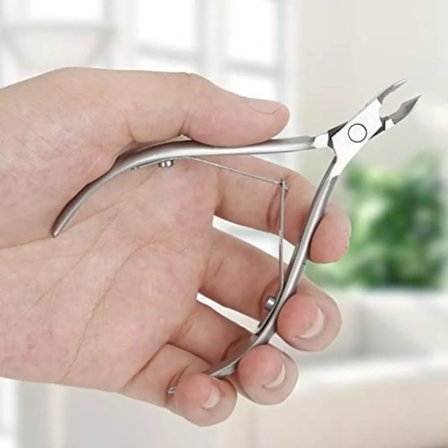 Nagelbandstång Nagelbandstång Rostfritt Stål Nagelbandstång med Skarp och Jämn Klippning Fin för att ta bort överflödig, sprucken hud på fingrar och 