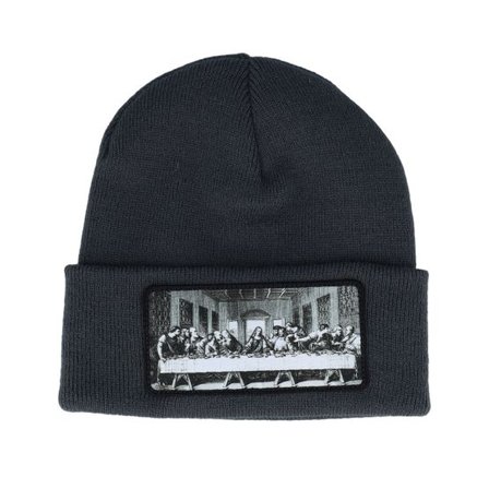 Calza Pennello - Grå cuff Beanie - Last Supper Beanie Graphite Grey Cuff @ Hatstore