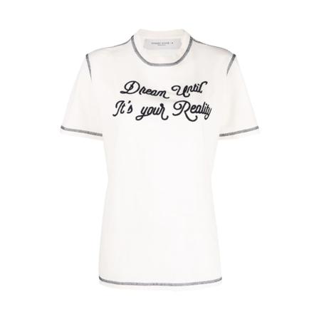 Golden Goose, T-Shirts Wit, Dames, Maat:S