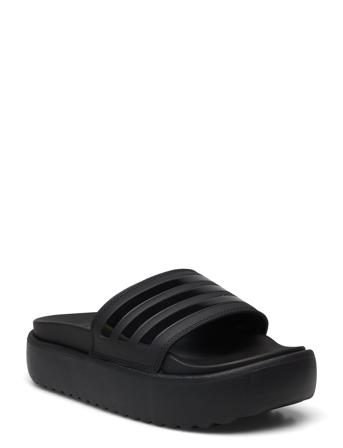 Adilette Platform Shoes Summer Shoes Pool Sliders Svart Adidas Sportswear*Betinget Tilbud