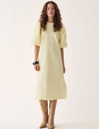 Noella Reno Pastis Long Dress - Yellow - L