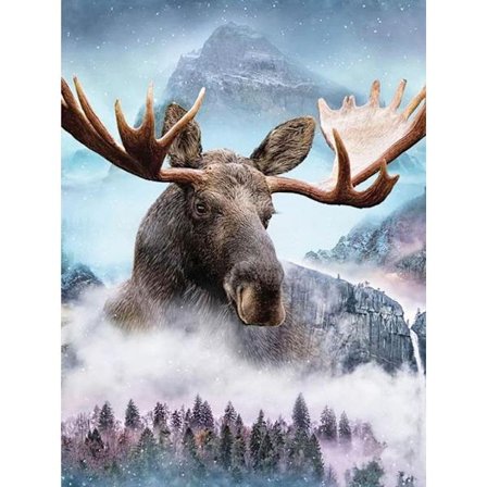30x40cm, rensdyr 5d diamantmalet rhinestones broderi lærred