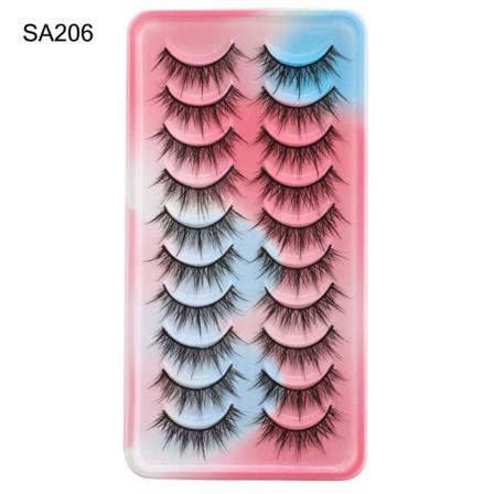 10 Pairs Manga Lashes Cosplay Lashes Sa206