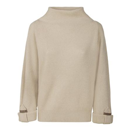 Brunello Cucinelli, Turtlenecks Beżowy, Kobieta, Rozmiar: S