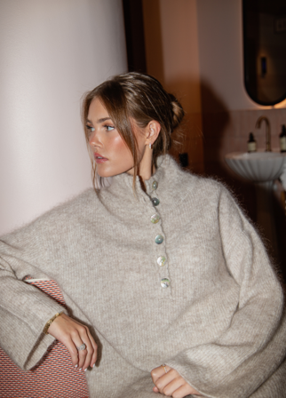 Enea Sweater Soft Beige Soft Beige / XL